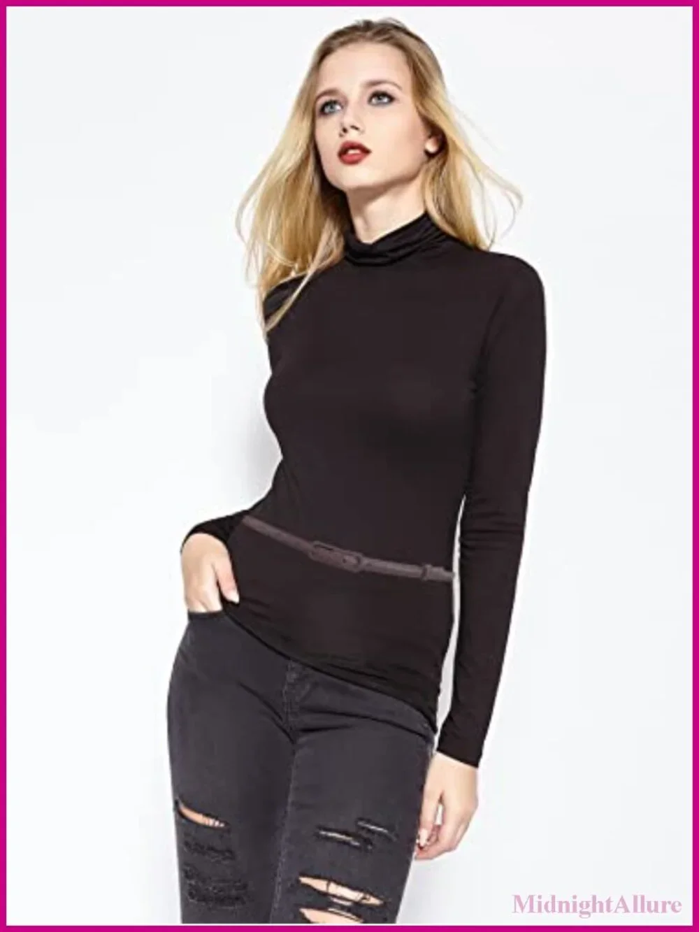 Skinny PU Patent Leather Belt Women Waist Belt with Buckle for Dress Jeans